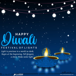 Happy Diwali celebration, Festival of light free vector image download