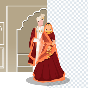 Marriage Couples png image, Bride and Groom free png vector image download