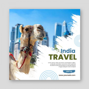Dubai travel tourism vector poster free