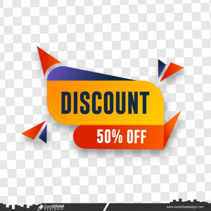 discount banner design vector