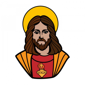 Abstract religious jesus christ illustration vector