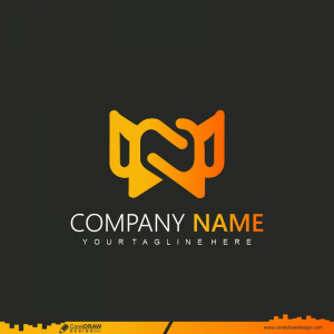 orange travel logo design template cdr vector