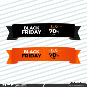 black Friday banner template design vector