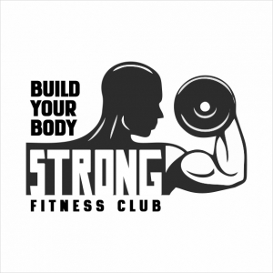 Strong fitness club logo, gym logo idea and concept, creative gym logo, free vector and images, coreldrawdesign