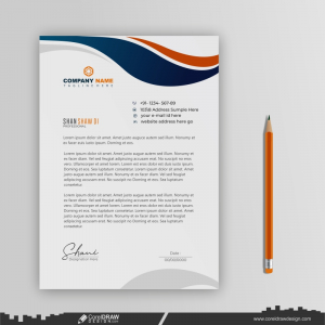 free company presentation business letterhead design CDR