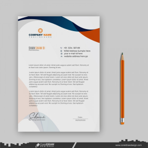 company presentation business letterhead design CDR