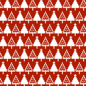 red background christmas tree design vector
