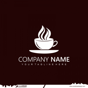 coffee logo design template cdr