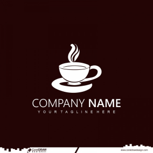 coffee logo design cdr template