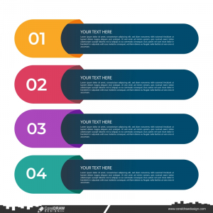 Set of business Infographic vector