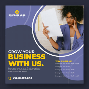 corporate grow your business template design
