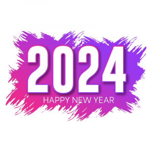 happy new year text with brush design vector cdr