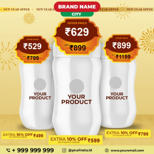 New Year products offers image, Happy New Year offers free vector image