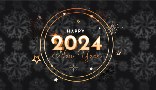 NEW YEAR 2024 Graphic and design For Free