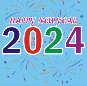 Happy New Year 2024 Vector illustration Design With Ai file for free1
