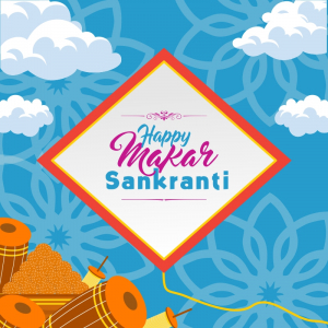 Happy Makar Sankranti 2024 With Vector Kite Design Download For Free