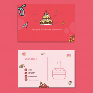 Bakery Shop Visting Vector Card Design For Free With cdr and Ai File