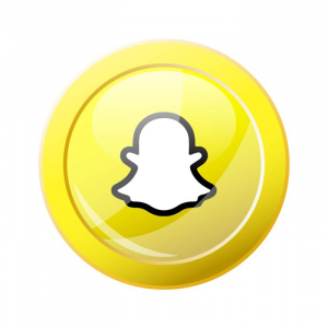 Abstract social media logo snapchat vector free