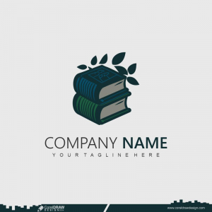  Learning book logo design cdr template vector