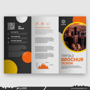 trifold colorfull brochure design customize your business