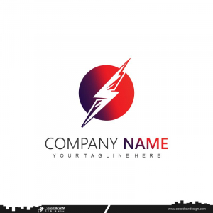   power energy logo design cdr template vector