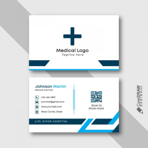 Doctor hospital Medical healthcare business card template design