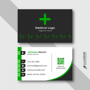 Doctor Medical healthcare business card template design