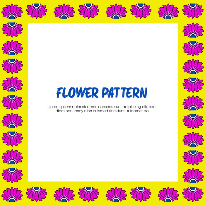 Abstract colorful flower pattern background vector free