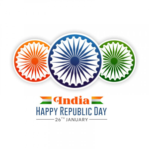 Republic Day Tricolor Chakra Background Design