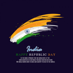 Brash Style Happy Republic Day Design Background
