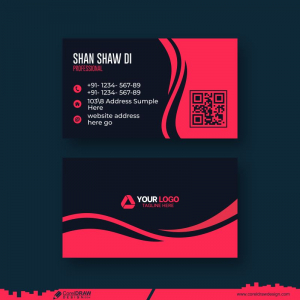 abstract business card design cdr 