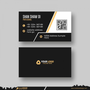 abstract business card design cdr design
