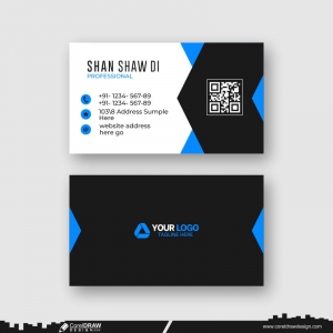 abstract business card design cdr vector