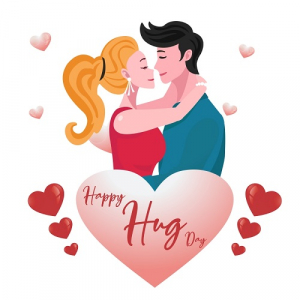 happy hug day 12 february, couple hug valentines hug day image