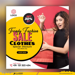 fashion sale clothes banner design