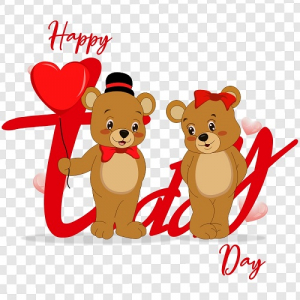 teddy bear love png image, happy teddy bear day png vector image