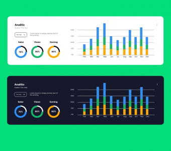 Data Analytic Ui Template Design  CDR For free