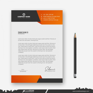 letterhead colorfull design presentation business CDR
