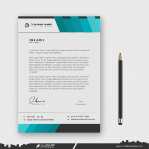 letterhead design presentation business CDR free
