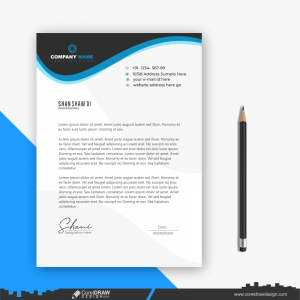 business letterhead CDR free design