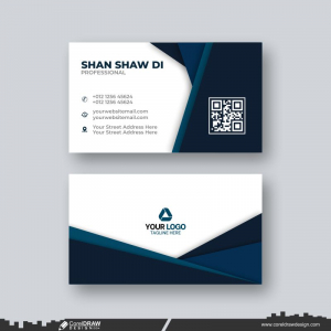 corporate business card cdr vector design