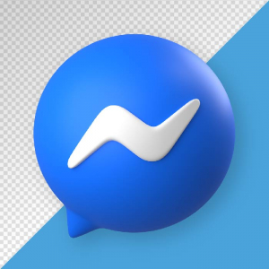 3D icon messenger social media png
