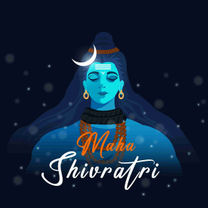 Happy Maha Shivratri design banner, Shiv Festival Celebration Vector Image