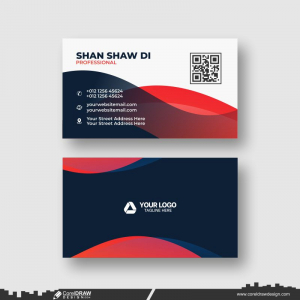 colorfull corporate business card design cdr