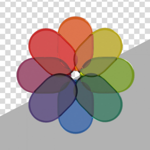3d apple ios multimedia photos icon logo hd png