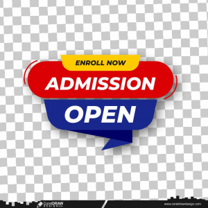 Download School Admission Open Vector Art, Transparent Tag, Icon, Banner,  Abstract Shape, PNG Download Free Vector, Coreldraw Design