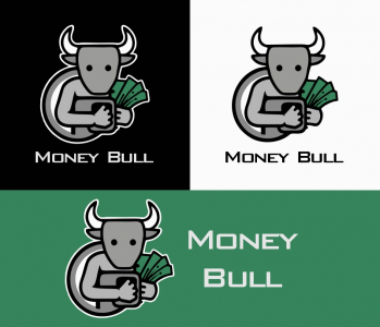Trading Company Vector Logo Design With Bull With Money Bag Download For Free With Cdr File
