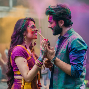 Holi Playing Lover Stock Image Download For Free