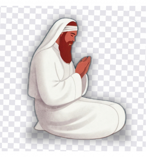 Islamic muslim old men making a dua with PNG image download for free