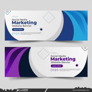 Social Marketing Website Banner Design template download